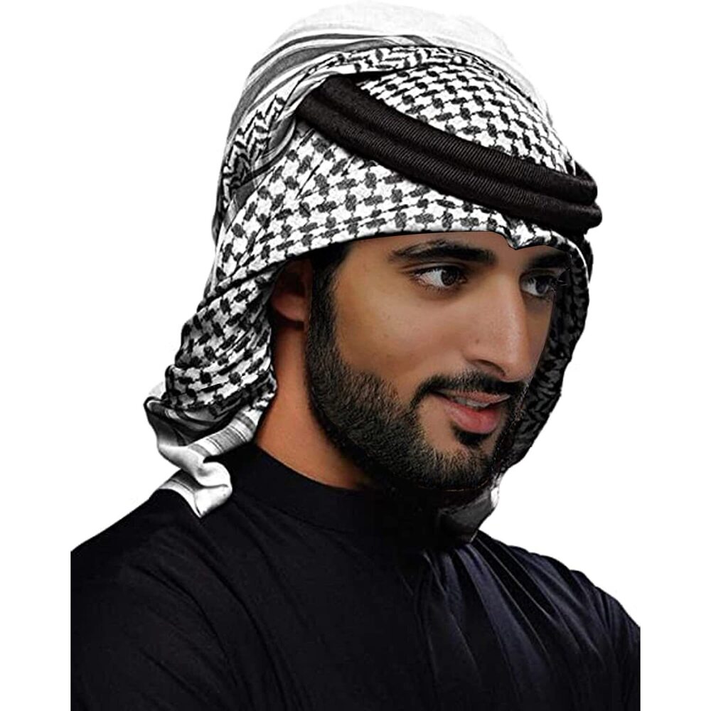 4707 Military Shemagh Tactical Desert Head Neck Scarf, Arab Keffiyeh Middle